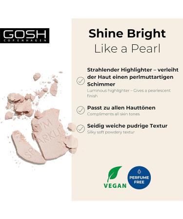 GOSH Copenhagen - I'm Sparkling Highlighter Pearl Dust - Buy Online on GoSupps.com