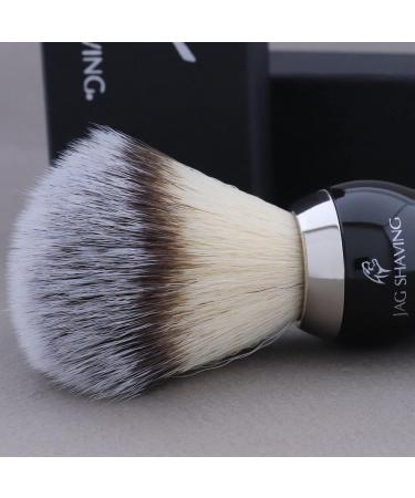 JAG Shaving Razor Brush - Synthetic Silver Spitzhaar Shaving Brush for Men & Women - Perfect Partner for Your Shaving Cream - Buy Online on GoSupps.com