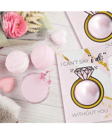 Bridesmaid Proposal Cards with Bath Bombs - 6 Pack | Perfect Bridesmaids Proposal Gifts | Ring Style | Will You be My Bridesmaid Card Pack - Buy Online on GoSupps.com