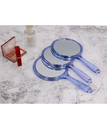 Buy OIGUMR Large Double Sided Handheld Mirror - 1x/2x Magnification Cute Design 5.8x10.6 inch Blue - Perfect for International Shipping! - Buy Online on GoSupps.com