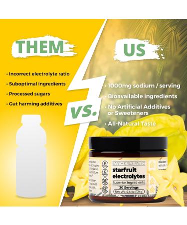 Santa Cruz Paleo Electrolytes - Starfruit - 4.4 Oz. - 30 Servings - Buy Online on GoSupps.com