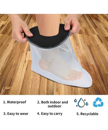 Mautacly Waterproof Cover Leg for Adult Ankle Shower Bath Watertight Foot Protector Wounds for Swimming Bath Accessories - Buy Online on GoSupps.com