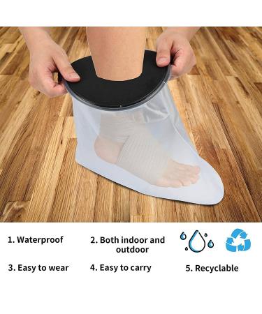 Pzhoais Waterproof Cover Leg for Adult Ankle Shower Bath Watertight Foot Protector Wounds for Bath Accessories - Buy Online on GoSupps.com