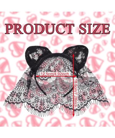 NICENEEDED Lace Skin Mask Masquerade Headband Hair Hoop Mask Full Face Mask Party Black Veil Headgear Mesh Headwear Rave Hollow Out Head Covers for Costume Party Outfits - Buy Online on GoSupps.com