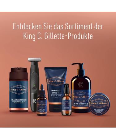 King C. Gillette Beard Volume Serum 50ml - Vitamin B Complex & Caffeine - Perfect Gift for Men - Buy Online on GoSupps.com