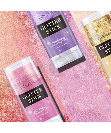 RoseFlower 2pcs Body Glitter Gel Glitter Gel Makeup for Face Hair Body Sparkling Glitter Gel Shimmer Liquid Eyeshadow Holographic Glitter Body Paint for Concerts Festival Rave Accessories - Buy Online on GoSupps.com