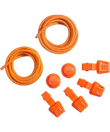 Schn rrlie Elastic Laces - Quick Lock Laces for Kids & Adults - 100cm Orange No-Tie & Easy to Use - Buy Online on GoSupps.com