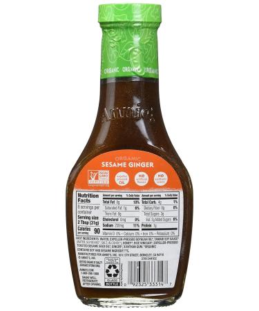 Annie's Naturals Organic Sesame Ginger Vinaigrette 8oz - Pack of 6 - Buy Online on GoSupps.com