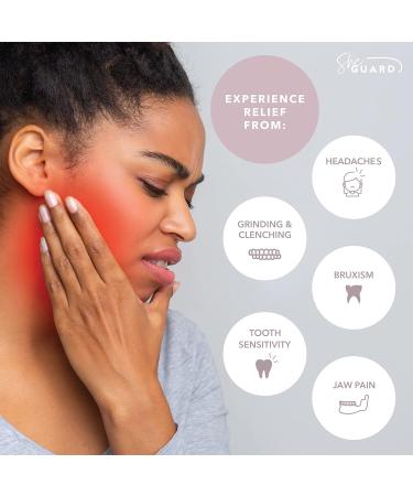 Moldable Pink Mouth Guard Pack - Set of 4 for Night Teeth Clenching and Grinding - Includes 2 Sizes and Ventilated Case - Buy Online on GoSupps.com