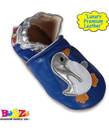 SHADOW DANCE UK Baby Shoes - Soft Sole Toddler Shoes for Boys and Girls | Leather Winter Booties for Newborns | Size 16 Babypenguin 6-12 Months - Buy Online on GoSupps.com