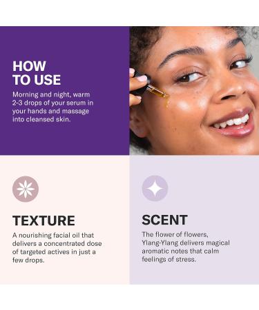 Odacit Anti Aging Serum Concentrate with Rosehip + Ylang-Ylang - Lightweight Facial Serum For Mature Skin, Fine Lines, Nourishes for Look of Plump, Youthful Skin - 0.17 Fl. Oz Deep Wrinkles - Buy Online on GoSupps.com