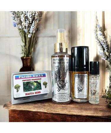 Macaw Bird/Pajaro Macua 4 pc Gift Set: 2 Good Luck Perfumes de la Buena Suerte (1 fl oz & 4 fl oz) 1 Soap/Jabon 100% Glycerine/Glicerina & 1 Pheromone Oil/Aceite Feromonas 1/3 fl oz. - Buy Online on GoSupps.com