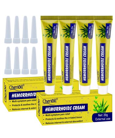 Hemorrhoid Cream Hemorrhoids Ointment 4 PCS Natural Herbal Hemorrhoid Cream Natural Cream Relieving Itching 4pcs