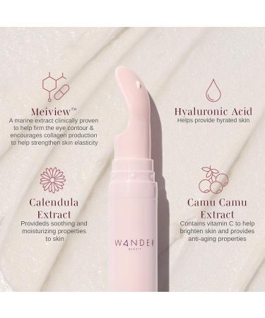Wander Beauty Baggage Claim Everyday Eye Cream - Hydrating Eye Treatment for Dark Circles, Under-Eye Bags, and Fine Lines - With Hyaluronic Acid for Brighter, Tighter, and Lifted Eyes - Buy Online on GoSupps.com