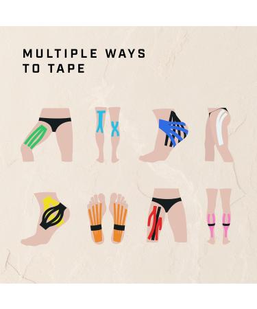 Kinesiology Tape 5m Roll - Sports K Tape for Knee/Muscle Support - White - Buy Online on GoSupps.com