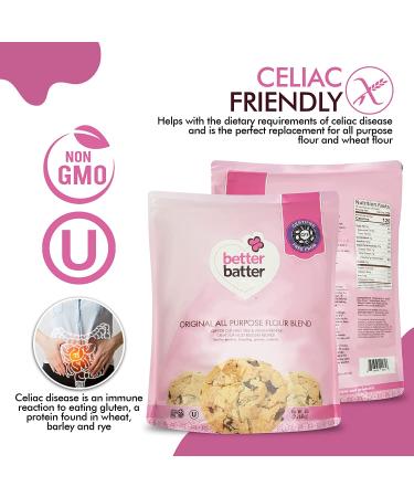 Better Batter Original Blend 5LB Pouch - Certified Gluten Free & Top 8 Allergen Free Flour - Cup for Cup Baking Alternative - 5 Pound Pack - Buy Online on GoSupps.com