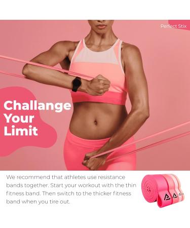Perfect Stix Pull Up Resistance Bands for Women - 4 Sizes for Exercise Stretching & Powerlifting | International Shipping Available - Buy Online on GoSupps.com