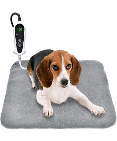 RIOGOO Pet Heating Pad, Upgraded Electric Dog Cat Heating Pad Indoor Waterproof, Auto Power Off M: 18"x 18"