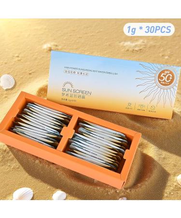 30PCS Mini Sunscreen SPF50+ PA+++ Travel Size Sunscreen Lightweight & Non-Greasy Waterproof - Perfect for Party Outdoor Vacation Daily Use 1.06 Ounce (Pack of 1) - Buy Online on GoSupps.com