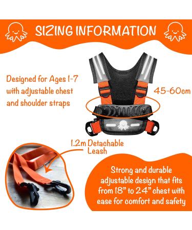 Hobbledehoo Active Child's Harness | Safety and Support for Toddlers | SEN Autism Awareness | Ages 1-7 | Original Orange - Buy Online on GoSupps.com