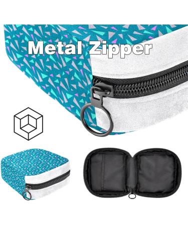 GIAPB Sanitary Napkin Storage Bag | Period Tampon Makeup Pad Pouch | Blue Pink Purple Triangle Color2062 - Buy Online on GoSupps.com