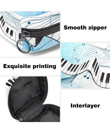 Stylish Piano-Keyboard Napkin Storage Bag | Portable Menstrual Pad & Cup Organizer for Teens & Women - Buy Online on GoSupps.com
