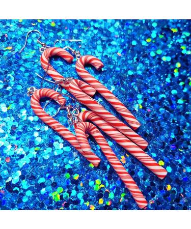 Feylie Handmade Christmas Crutch Earrings - Cute Candy Accessories for Everyday Wear - Buy Online on GoSupps.com
