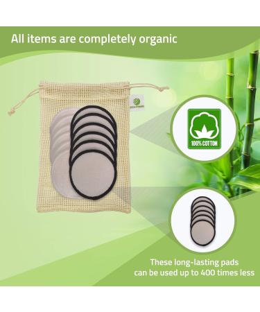 Buy Your VIP Skin Washable Slighting Pads | 12 Reusable Organic Cotton & Bamboo Pads - Eco-Friendly Sustainable and Perfect for All Skin Types - Buy Online on GoSupps.com