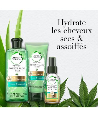 Herbal Essences Pure Aloe & Hemp Powerful Sulfate Free Shampoo 225ml - Buy Online on GoSupps.com