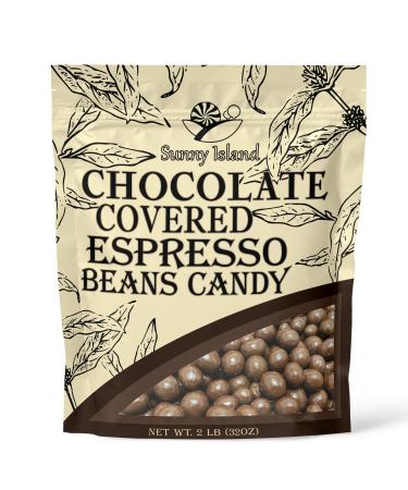 Pure Milk Chocolate Covered Espresso Beans Candy, 2 Pound Bag
