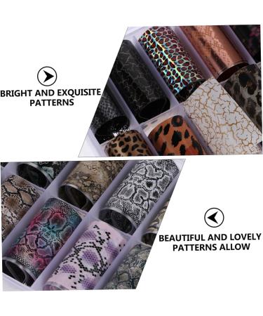 6 Boxes Nail Transfer Stickers Snake Nail foil Transfer Stickers Leopard Nail foil Snake Nail Art Nail Kits Nail Sticker Decal calcomanias para u as Classic Nail Stickers Assorted Colorx3pcs 50X4X0.1CMx3pcs - Buy Online on GoSupps.com