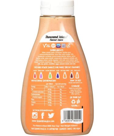 Skinny Food Co Thousand Island Sauce 425ml - Low Calorie, Sugar Free - Buy Online on GoSupps.com