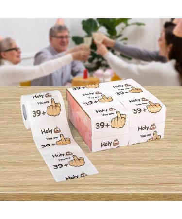 Original Funny Toilet Paper for 40th Birthday - 39 + 1 - Unique Gag Gift for Men & Women - 250 Soft Sheets - Perfect Decoration & Joke Article - Buy Online on GoSupps.com
