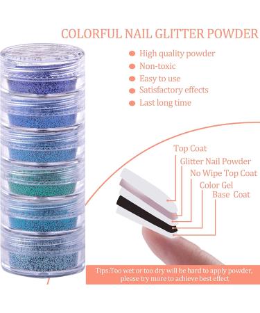 Duufin 36 Colors Nail Glitter Powder - Holographic Pigment for Nails, Body, and Crafts - Buy Online on GoSupps.com
