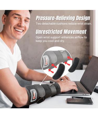 NeoTium Adjustable Wrist Brace for Carpal Tunnel - Night Support with Hot Cold Therapy for Sprains & Arthritis (S/M) - Left & Right Hand - Buy Online on GoSupps.com