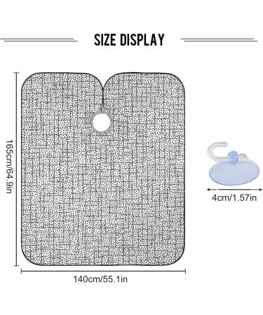 Waterproof Barber Cape - Stylish White & Black Cheetah Haircut Bib for Men & Women | Premium Hair Cutting Cape - Buy Online on GoSupps.com