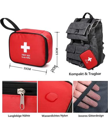Honyao Mini Travel First Aid Set - 90-Piece Emergency Kit for Home Car Camping and Outdoor Activities - Buy Online on GoSupps.com