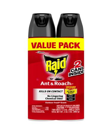 Raid Ant and Roach Outdoor Fresh Twin Pack 17.5 OZ (Pack - 2)