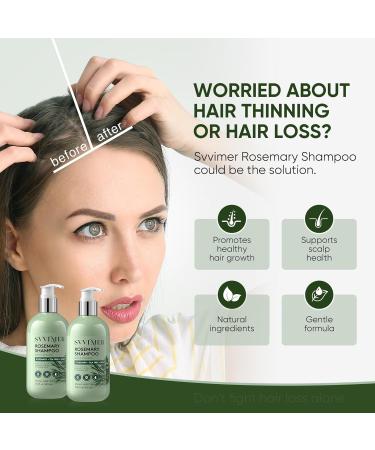 Rosemary Hair Growth Shampoo - Thickening Shampoo with Biotin Tea Tree Oil for Hair Loss and Thinning Hair - Sulfate Free for Women and Men 11.8 Fl Oz (Pack of 1) - Buy Online on GoSupps.com