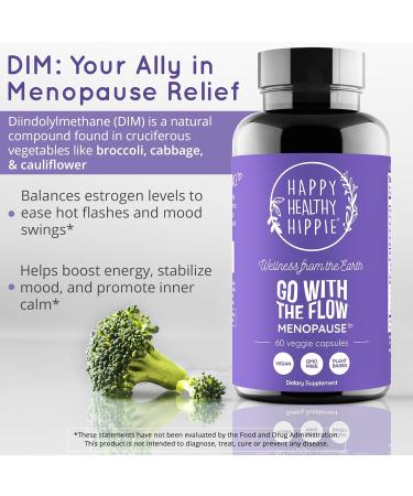 Happy Healthy Hippie Menopause Supplements for Women Estrogen Metabolism & Hormone Balance Support 60 Capsules - Buy Online on GoSupps.com