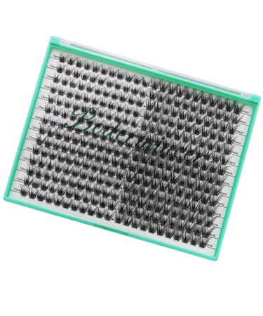 Bodermincer 308pcs XXXL D Curl Cluster Lashes - 10-12-14-16mm Mixed Length DIY Eyelash Extensions for Home Use - Buy Online on GoSupps.com