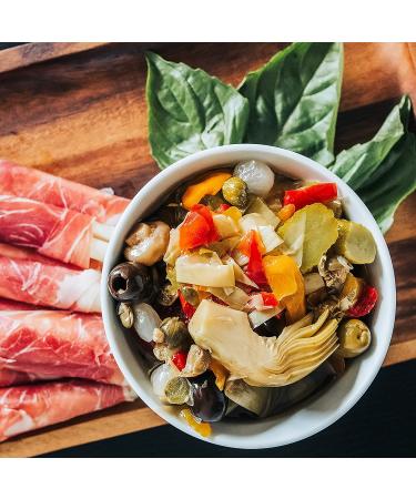 Botticelli Hot Antipasto - 18oz Jars (Pack of 2) - Spicy Italian Appetizer - Gluten-Free - Olives, Artichokes, Mushrooms, Red Hot Peppers, Olive Oil - 1.13 Pound (Pack of 2) - Buy Online on GoSupps.com
