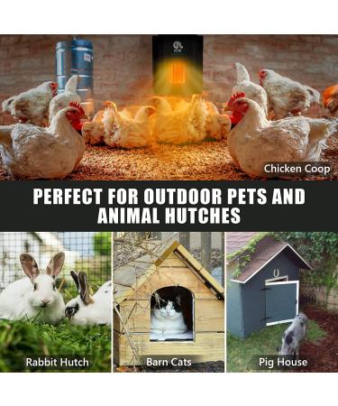 300W Dog House Heater with Thermostat & App Control | Outdoor Pet Heater with Adjustable Temp & Timer | Safe & Easy to Install - Buy Online on GoSupps.com