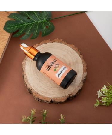 Royale Argan Oil: Cold-Pressed Vegan-Friendly Essential Moisturizing Oil for Healthy Hair & Glowing Skin 50ml - Buy Online on GoSupps.com