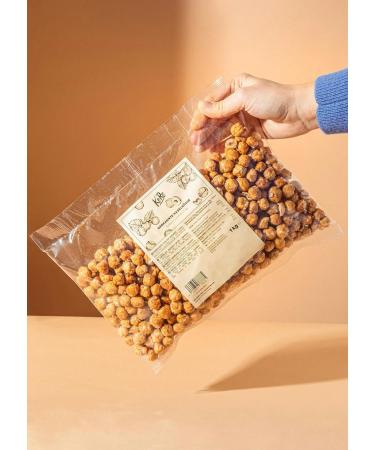 KoRo - Roasted Hazelnuts Coated with Salted Caramel 1 kg - Whole Hazelnuts - Delicious Salt and Caramel Glaze - Convenient Value Pack - Buy Online on GoSupps.com