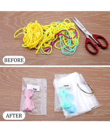 Floss Organizer Bags with 2 Inch Binder Ring Clips - Embroidery Floss Storage Book Rings for Thread Flash Cards (200 Pcs) - Buy Online on GoSupps.com