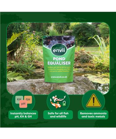 Envii Pond Equaliser 250g - pH Buffer for Balancing and Stabilising Pond pH, KH, and GH Levels - Buy Online on GoSupps.com