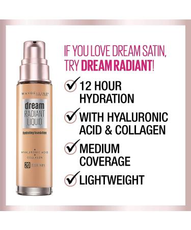Maybelline Dream Satin Liquid Foundation Ivory Beige 1 oz - Pack of 1 - Buy Online on GoSupps.com