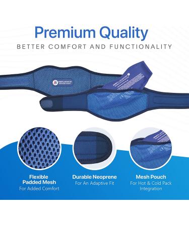 Sports Laboratory Ice Pack for Neck Relief - Adjustable Cervical Collar with Hot & Cold Therapy Pack for Neck Pain Relief - Regular Size - Buy Online on GoSupps.com