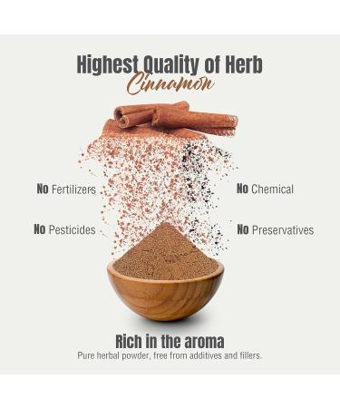 HerbsForever Cinnamon Powder Cinnamomum Verum Perfect for Baking Cooking & Smoothies Non GMO Vegan 230 GMS - Buy Online on GoSupps.com